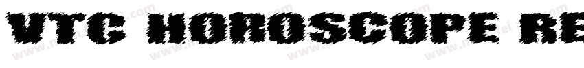 VTC Horoscope Regular 2字体转换